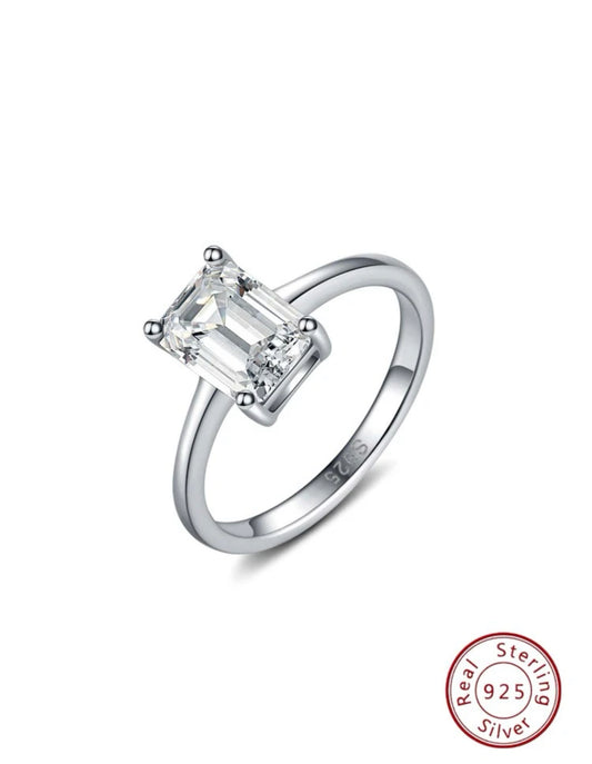 SQUARE ZIRCONIA RING