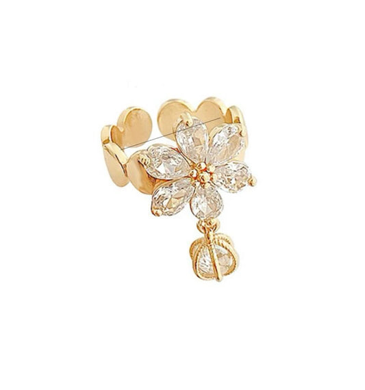 FLOWER ZIRCONIA RING